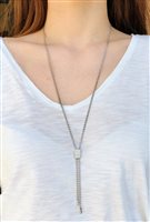 Vicenza - Piazzetta Palladio 2 - Collana Crivelli Donna DIAMANTI in Oro bianco Diamante 0.84 Ct 000-6054NS - 000-6054NS